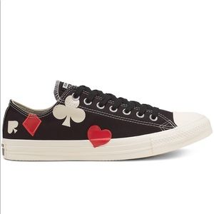 Converse Queen of Hearts Black Sneakers women’s 8